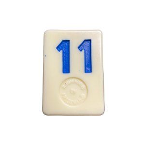 Pressman Rummikub Blue  11 Tile Original Replacement Game Piece Smooth Back u